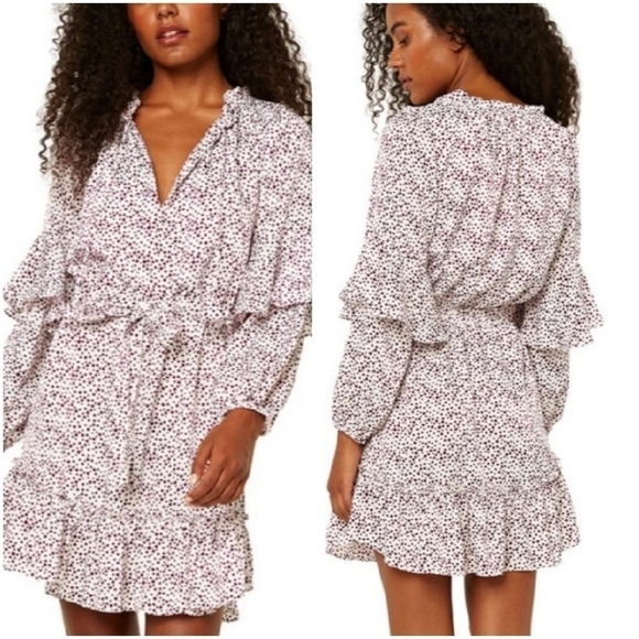 Misa Los Angeles Nehda Dotted Mini Dress Small - Picture 1 of 11